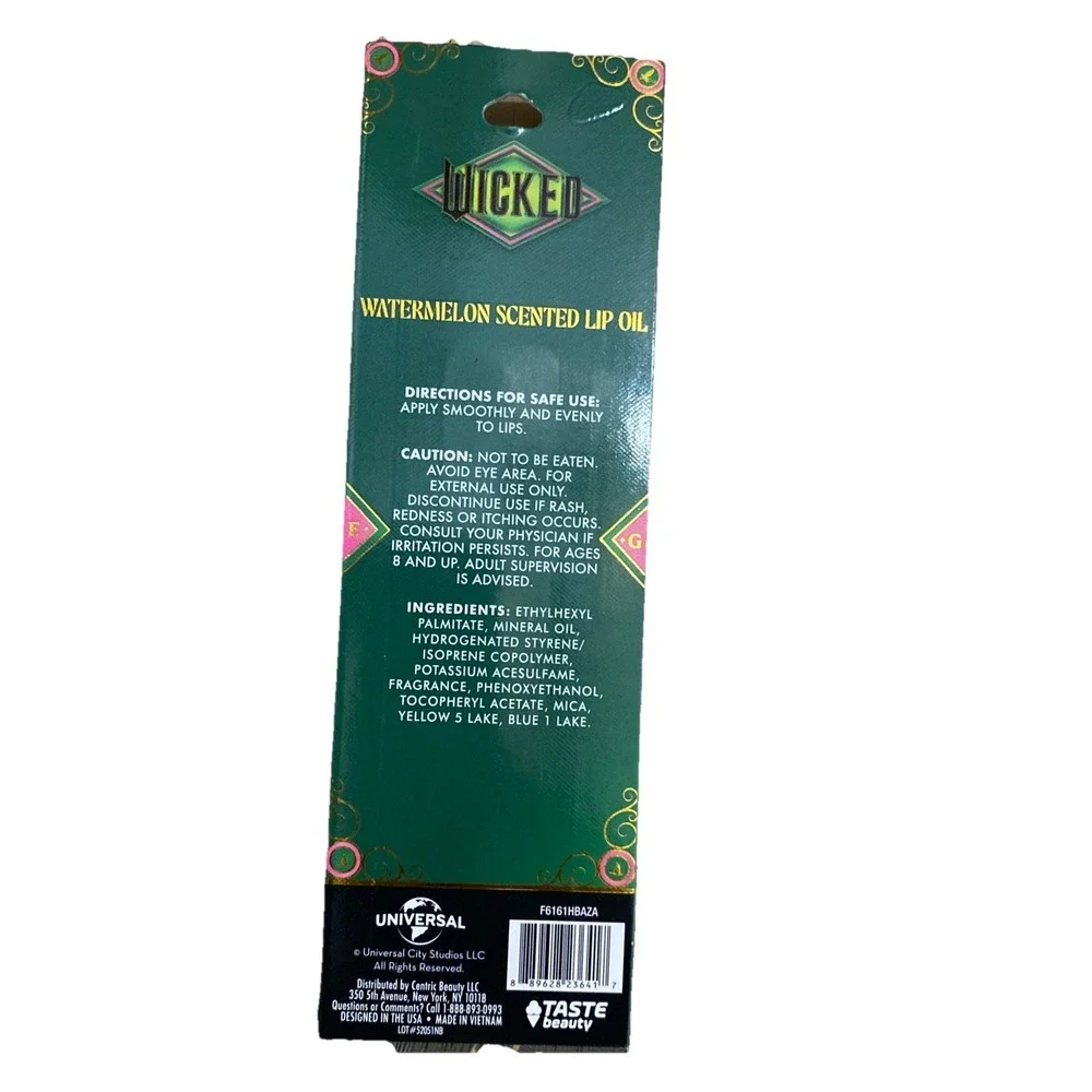 Wicked Lip Oil Set Strawberry & Watermelon 2pc‎ New Universal Taste Beauty
